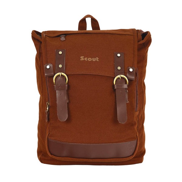 Scout Brown Canvas Casual Backpack (CBKPK20002)