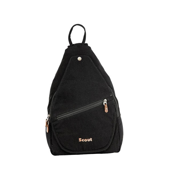 Scout Black Canvas Casual Backpack (CBKPK20006)