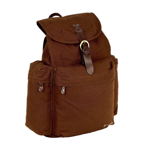 Scout Brown Canvas Casual Backpack (CBKPK20008)