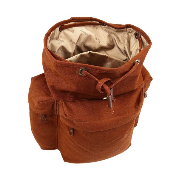 Scout Brown Canvas Casual Backpack (CBKPK20008)