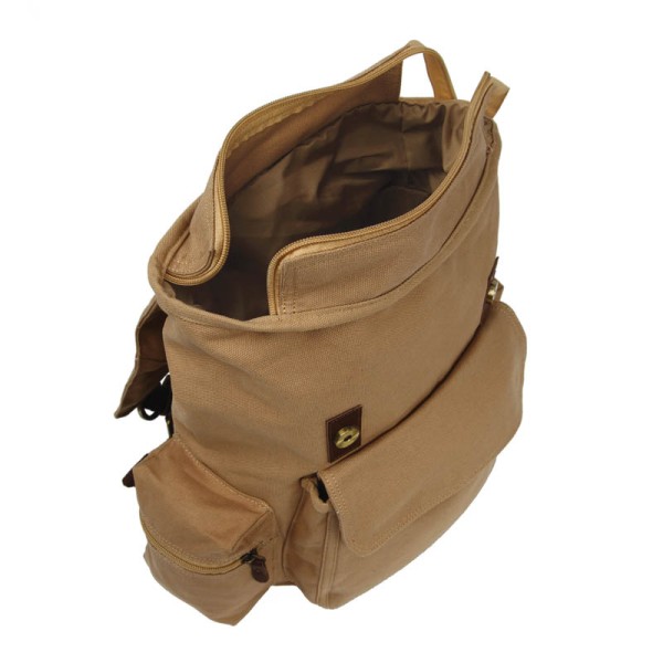 Scout Beige Canvas Casual Backpack (CBKPK20010)