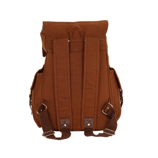 Scout Brown Canvas Casual Backpack (CBKPK20014)