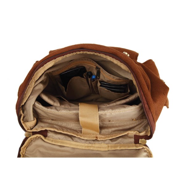 Scout Brown Canvas Casual Backpack (CBKPK20014)