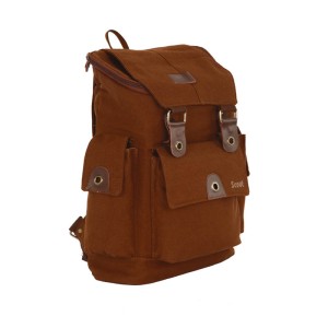 Scout Brown Canvas Casual Backpack (CBKPK20016)