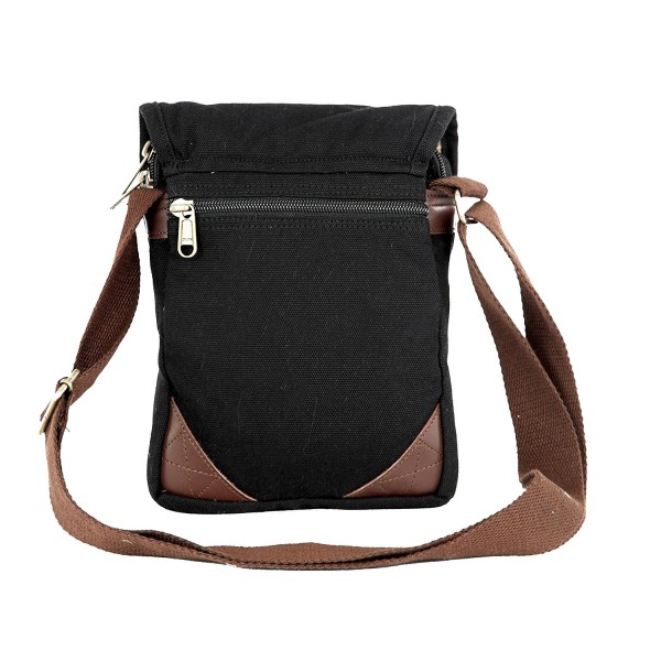 Scout Piccolo Black Canvas Casual Sling Bag (CSLB10003)