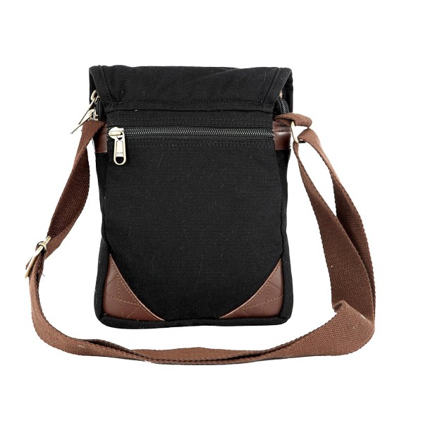 Scout Piccolo Black Canvas Casual Sling Bag (CSLB10003)