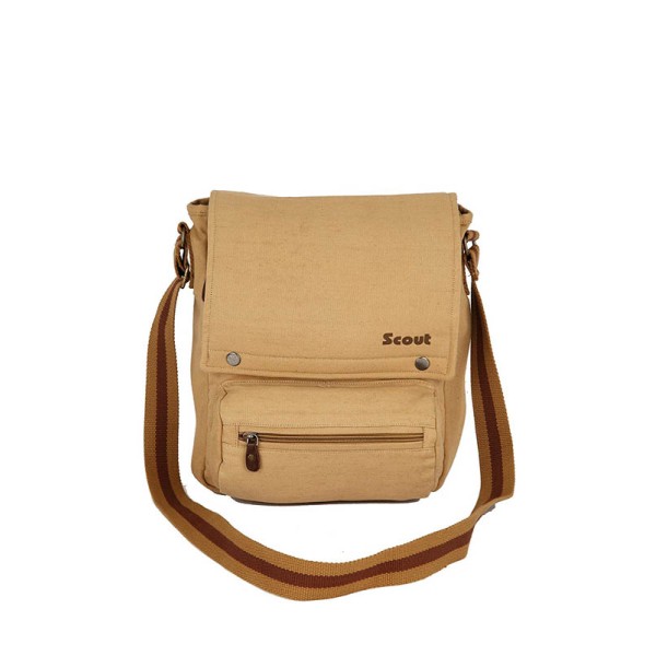 Scout Beige Canvas Casual Sling Bag (CSLB10010)