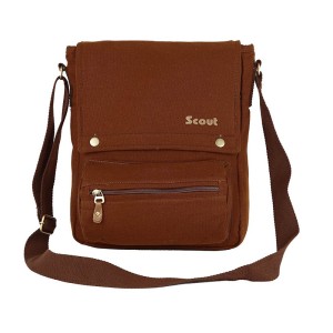 Scout Brown Canvas Casual Sling Bag (CSLB10011)