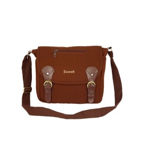 Scout Brown Canvas Casual Sling Bag (CSLB10014)