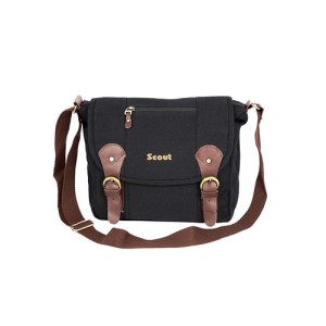 Scout Black Canvas Casual Sling Bag (CSLB10015)