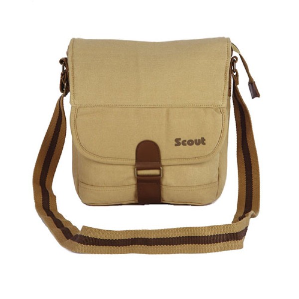 Scout Beige Canvas Casual Sling Bag (CSLB10016)