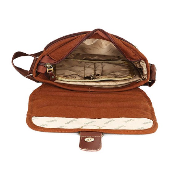 Scout Beige Canvas Casual Sling Bag (CSLB10016)