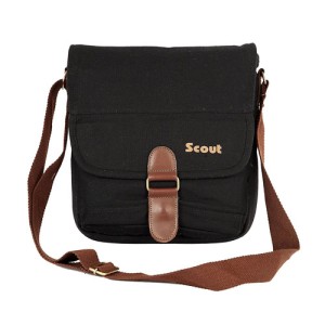 Scout Black Canvas Casual Sling Bag (CSLB10018)