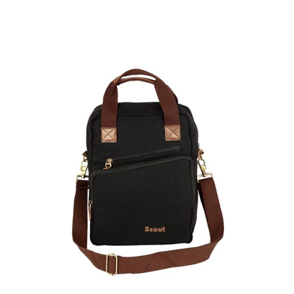 Scout Black Canvas Casual Sling Bag (CSLB10024)