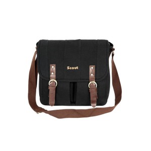 Scout Black Canvas Casual Sling Bag (CSLB10027)