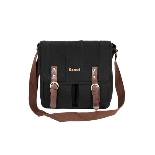 Scout Black Canvas Casual Sling Bag (CSLB10027)