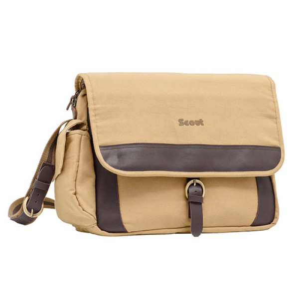 Scout Black Canvas Casual Sling Bag (CSLB10027)