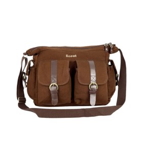 Scout Brown Canvas Casual Sling Bag (CSLB10032)