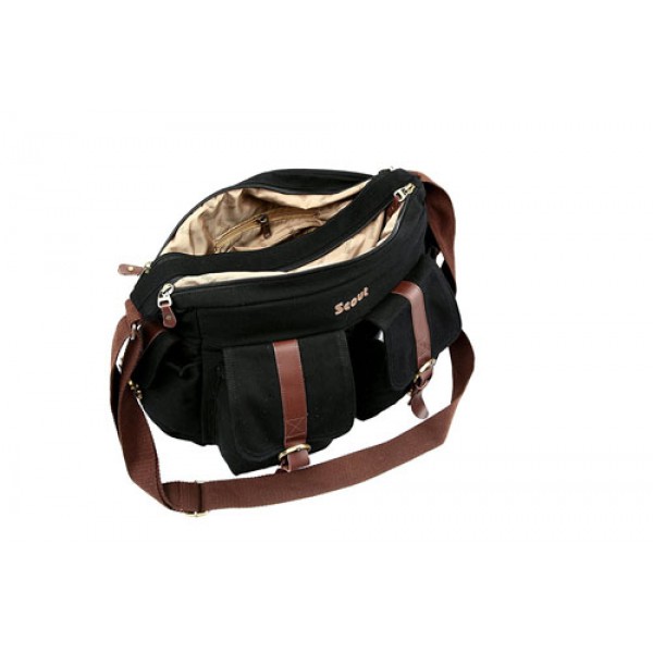 Scout Brown Canvas Casual Sling Bag (CSLB10032)