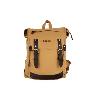 Scout Beige Canvas Casual Backpack (CBKPK20001)