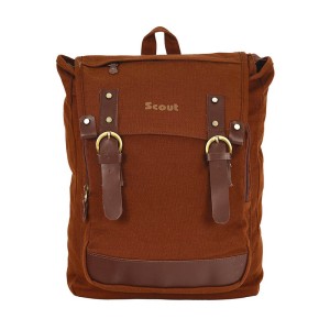 Scout Brown Canvas Casual Backpack (CBKPK20002)