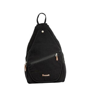 Scout Black Canvas Casual Backpack (CBKPK20006)