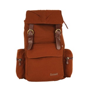 Scout Brown Canvas Casual Backpack (CBKPK20011)