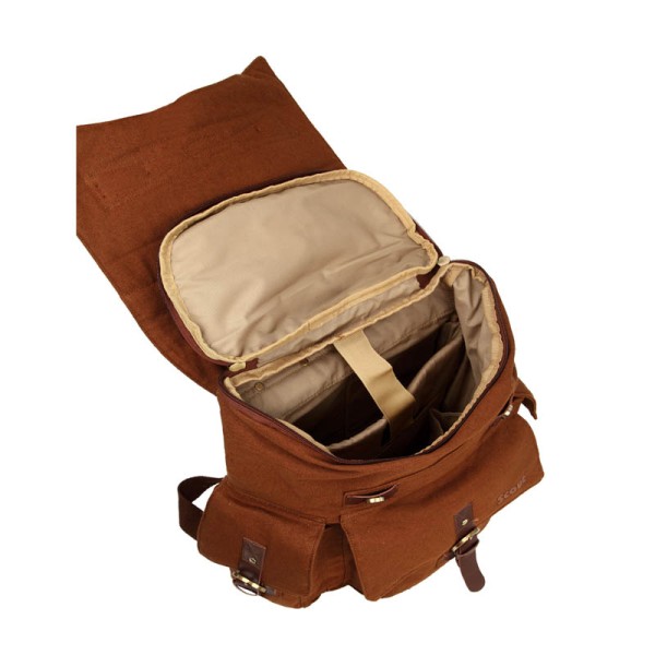 Scout Brown Canvas Casual Backpack (CBKPK20014)