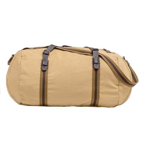 Scout Ruvida Beige Canvas Travel Duffel Bag (CDB40001)