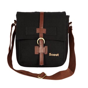 Scout Black Canvas Casual Sling Bag (CSLB10009)