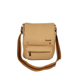 Scout Beige Canvas Casual Sling Bag (CSLB10010)