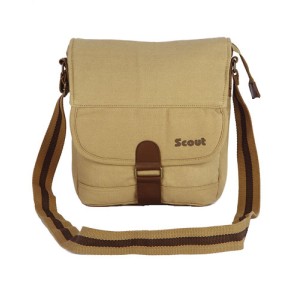 Scout Beige Canvas Casual Sling Bag (CSLB10016)