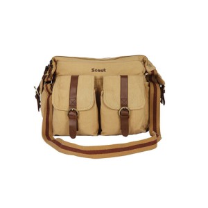 Scout Beige Canvas Casual Sling Bag (CSLB10031)